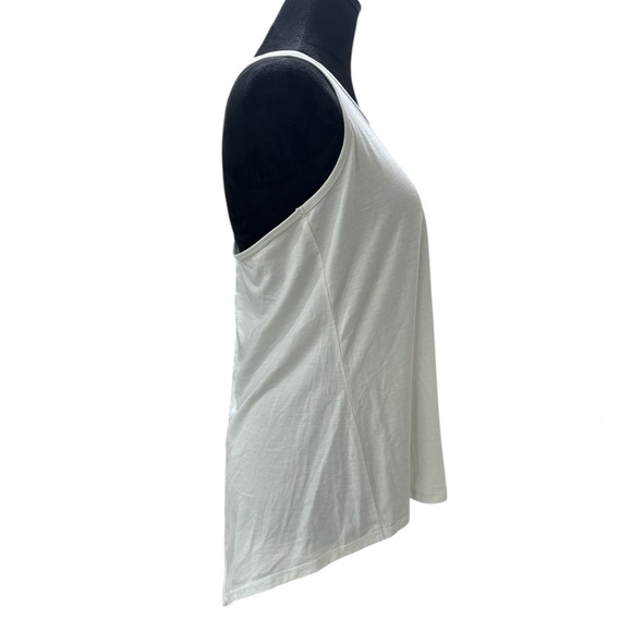 Athleta Essence Tie Back Tank Light Blue Mint Open Back Yoga Top Sm Athleisure - Picture 4 of 7